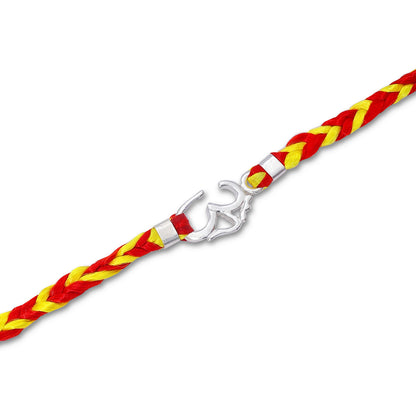 Pure Silver Rakhi - Feel The Peace With Om Pendant - Tweov Jewels