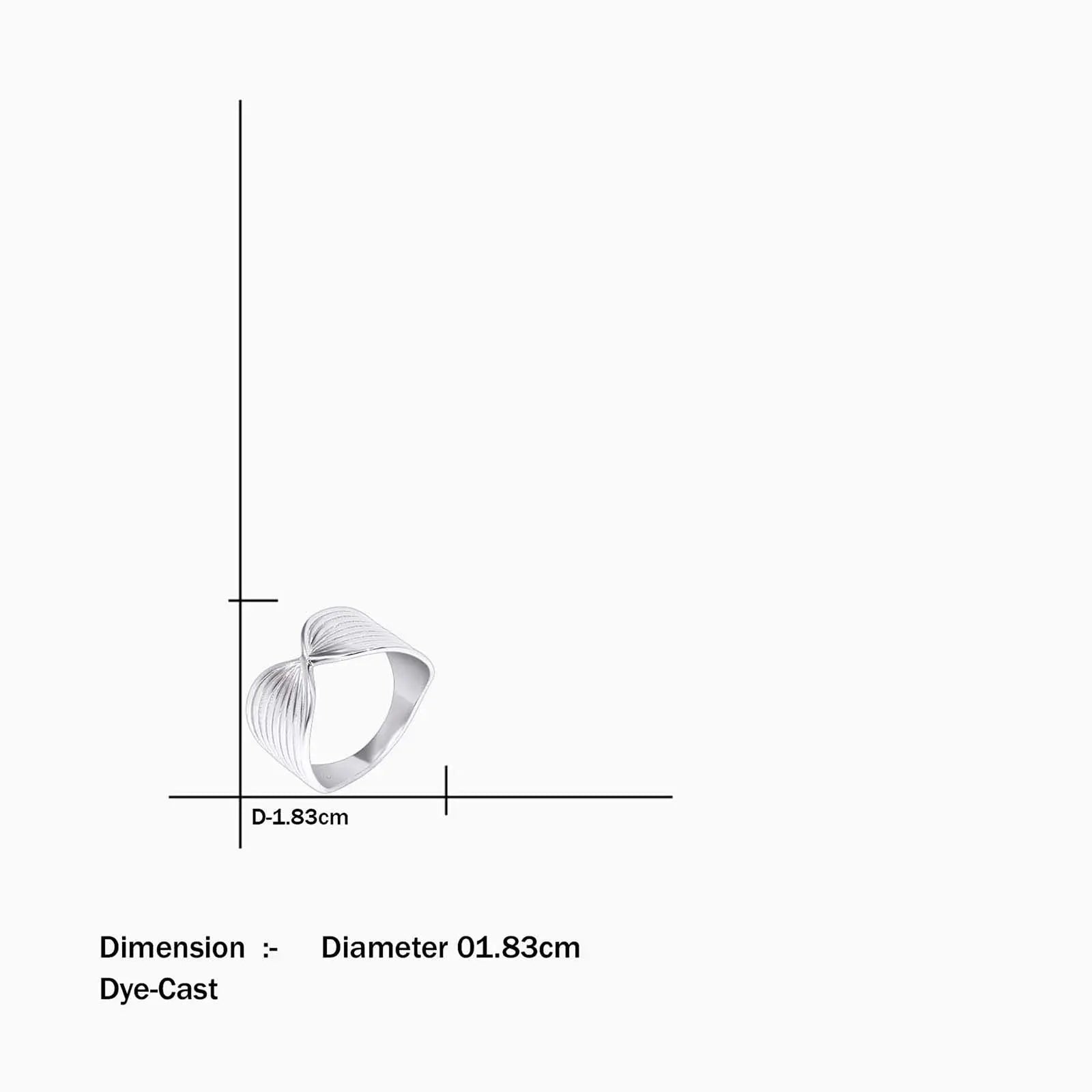 Silver Wing Design Band Ring
