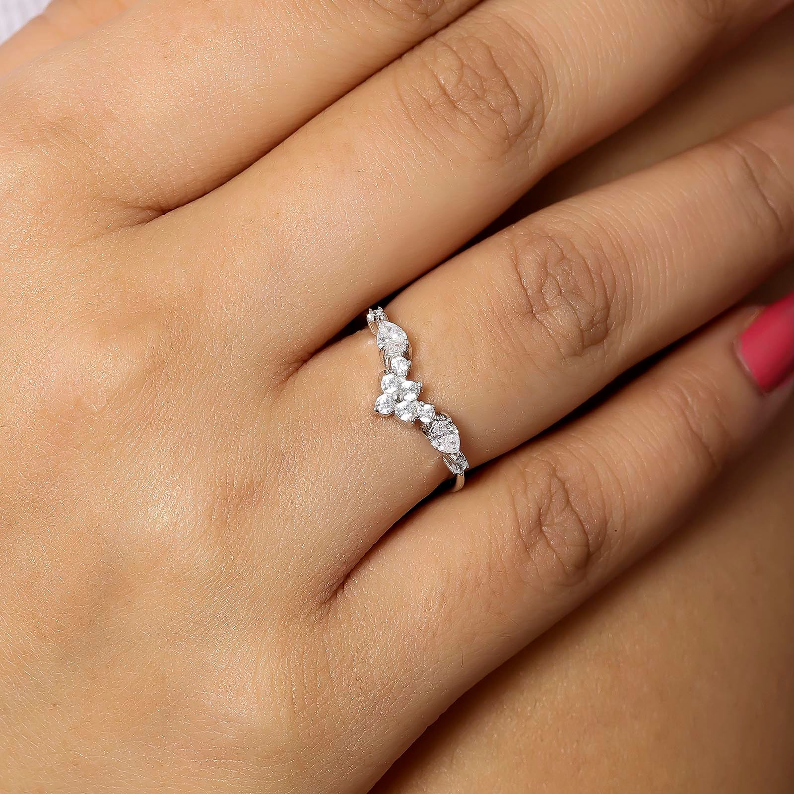 Silver Floral Ring for Women - Tweov Jewels