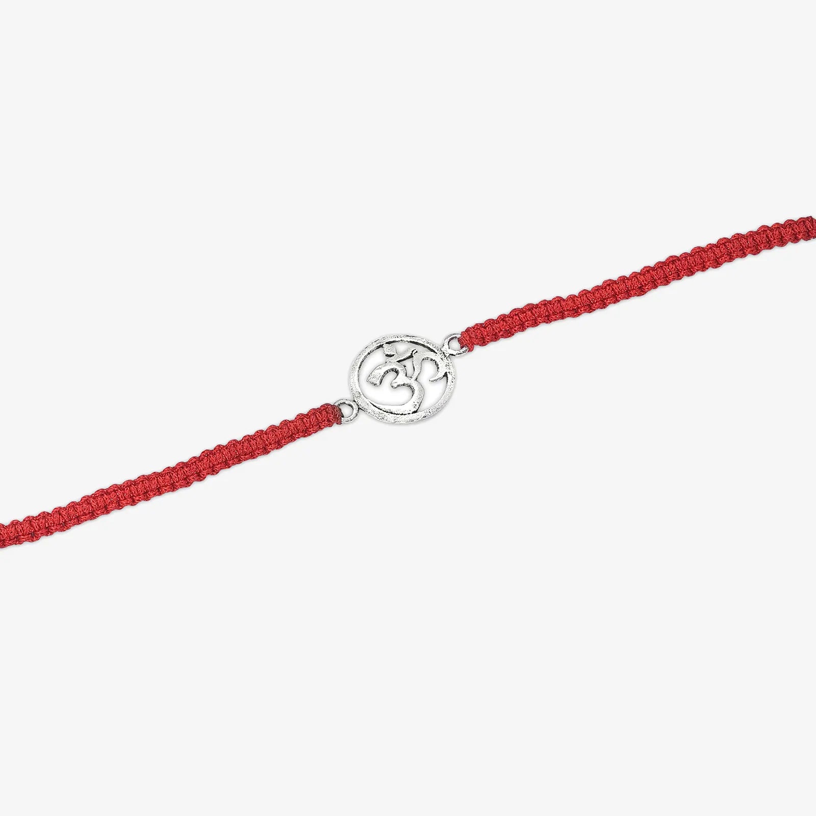 Silver Om Rakhi for Brother