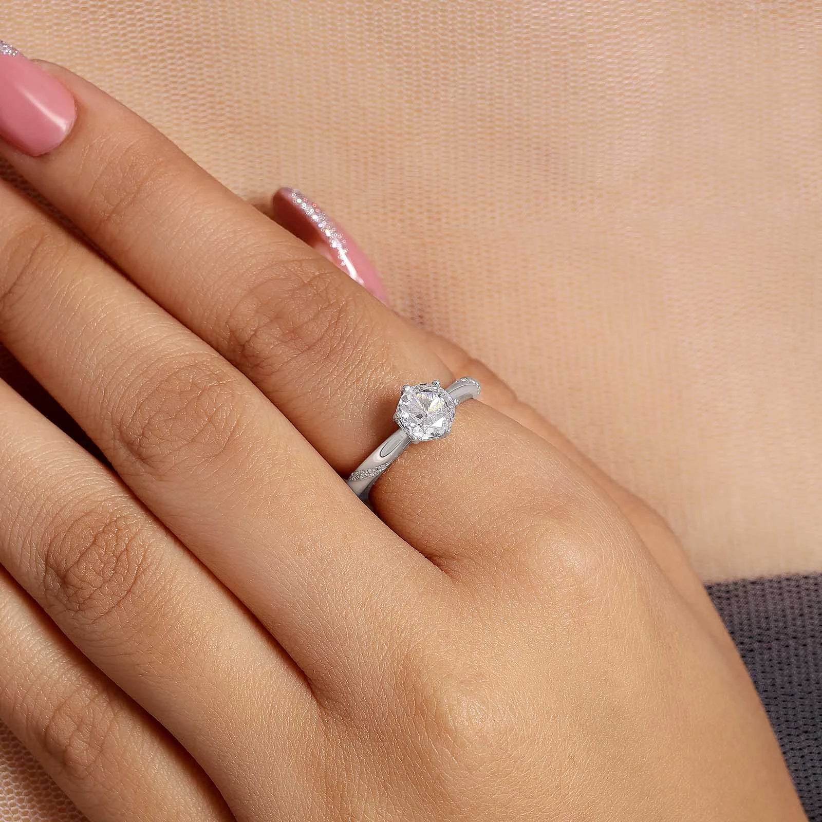 Silver Rings - White Stone Ring &#8211; A Symbol of Purity